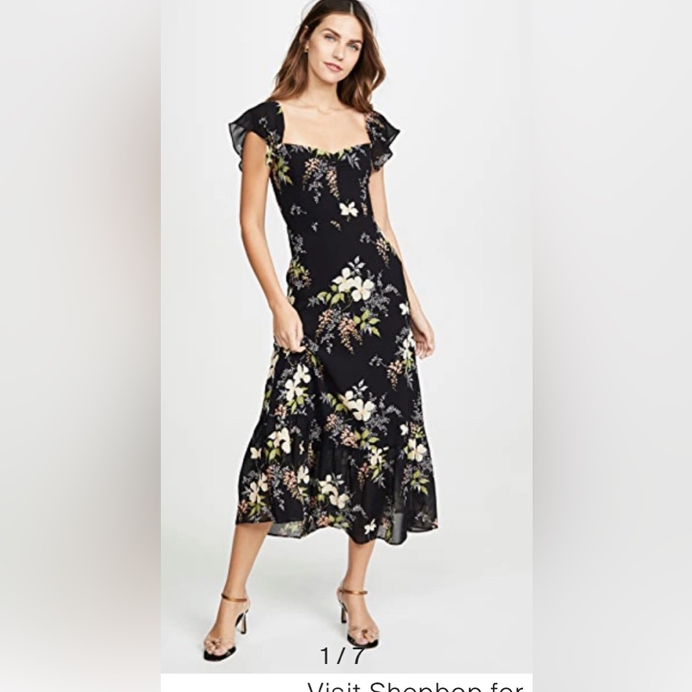 Reformation Butterfly Isabella Dress Size 2